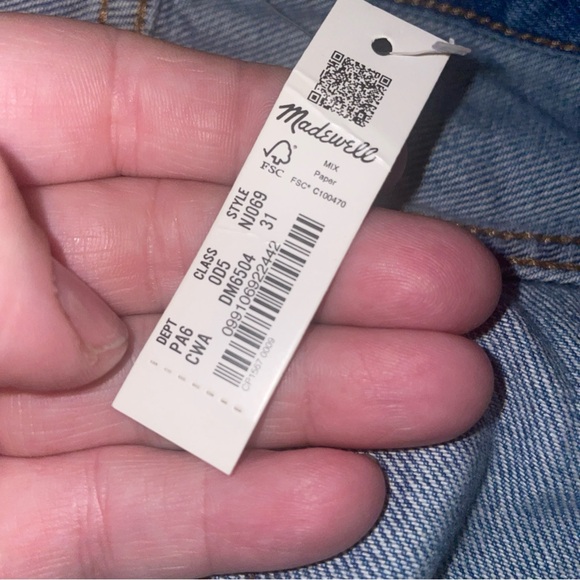 Men’s Madewell baggy denim  jean shorts size 31 - Picture 8 of 11